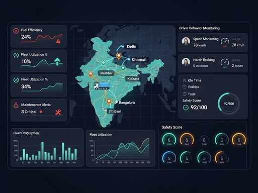 Fleet performance insights & driver behaviour monitoring