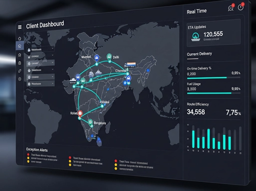 Client dashboards with real-time analytics